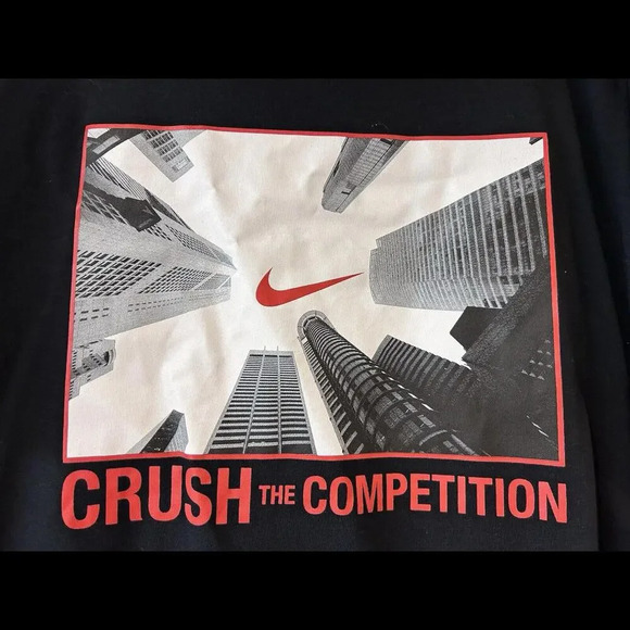 Nike Tee Men's Black Dri-FIT Crush The Competition Graphic T-Shirt Golf Large - Picture 4 of 9
